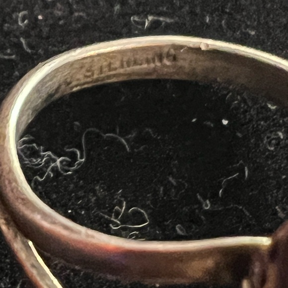 925 STERLING SILVER VINTAGE CORAL AND TURQUOISE RING - Picture 4 of 7